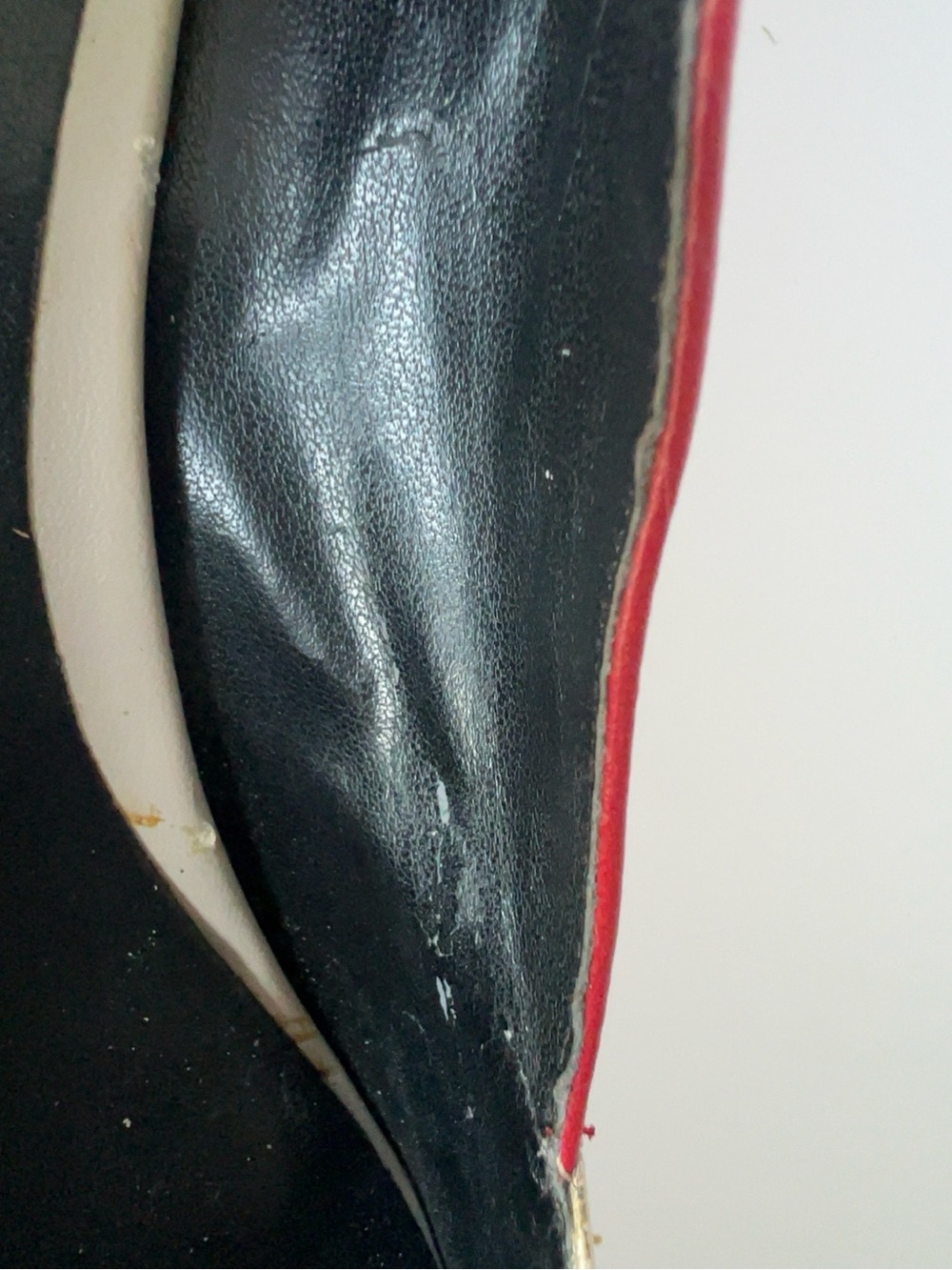 Nine West Colorblock Pointed Toe Wedge Pumps Red Black Ivory Size 11 M - Picture 7 of 7